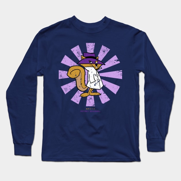 Secret Squirrel Retro Japanese Long Sleeve T-Shirt by Nova5